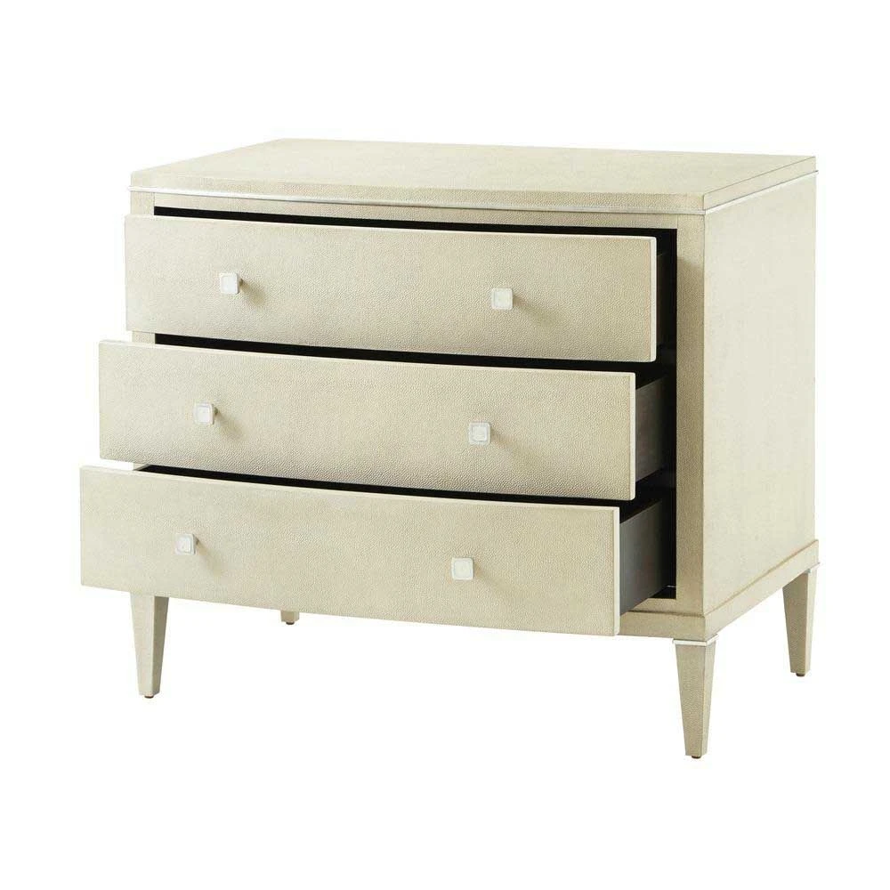 Theodore Alexander Adeline Bedside Table - Overcast - Image 4
