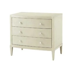 Theodore Alexander Adeline Bedside Table - Overcast