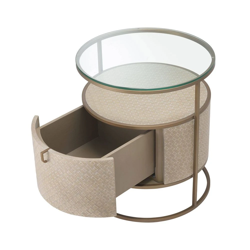 Eichholtz Napa Valley Bedside Table - Washed Oak - Image 4