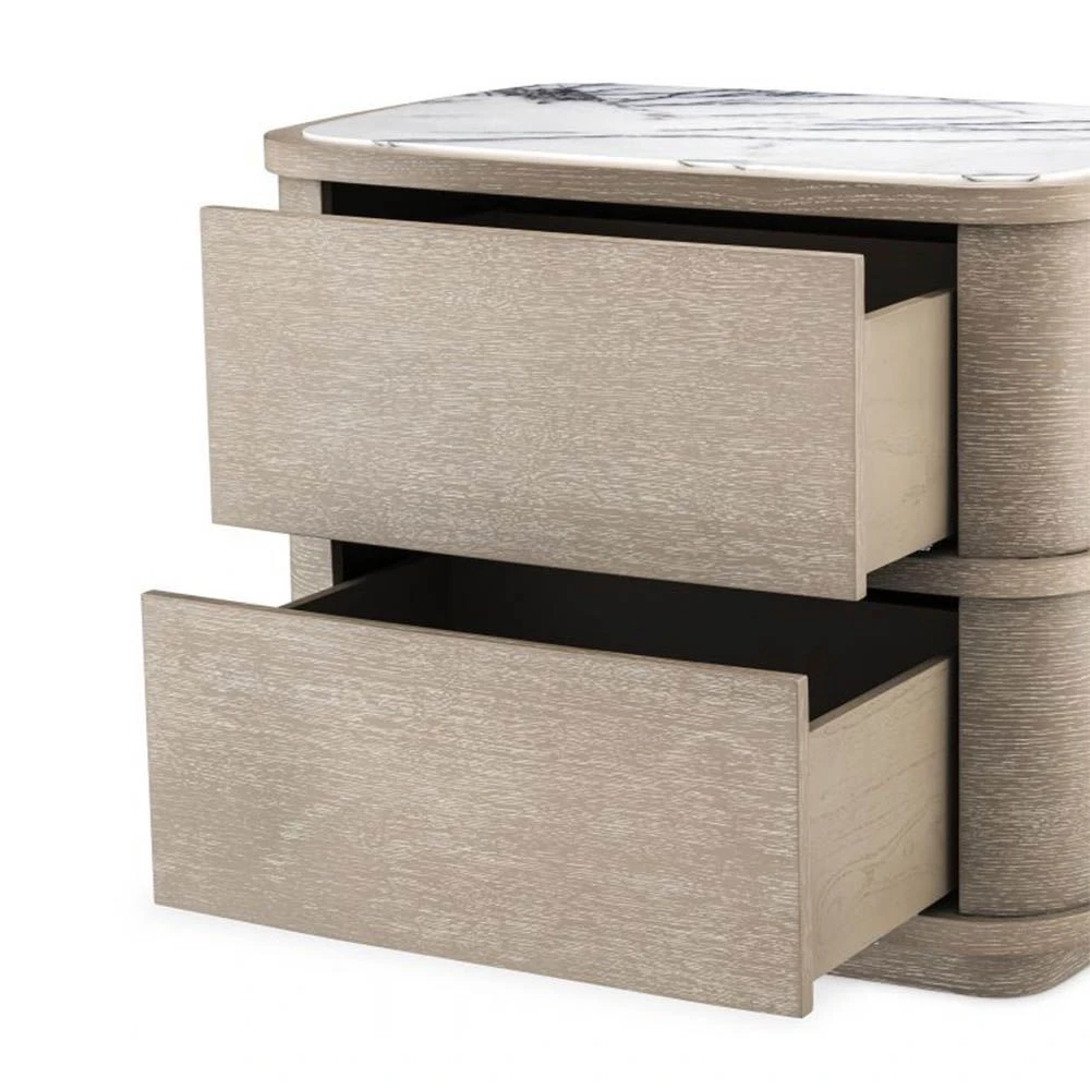 Eichholtz Cabana Bedside Table - Washed Oak - Image 4