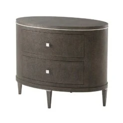 Theodore Alexander Eli Bedside Table - Tempest