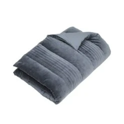 Blanc D'Ivoire Claire Bedspread - Navy