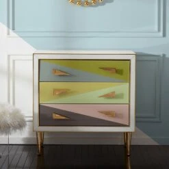 Jonathan Adler Harlequin 3-Drawer Chest - Multicoloured