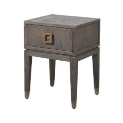 Pascal Bedside Table - Brown