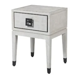 Pascal Bedside Table - White