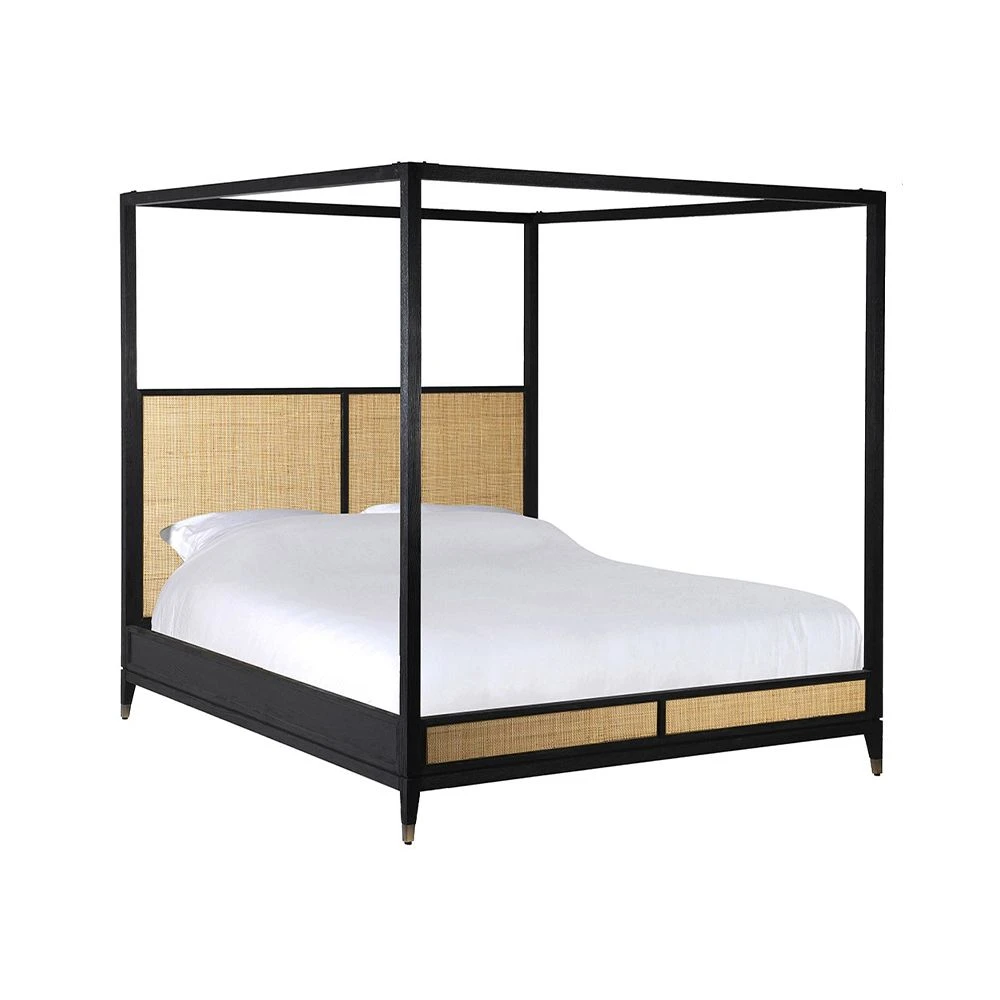 St Lucia Rattan Four Poster Bed - Super King - Image 4