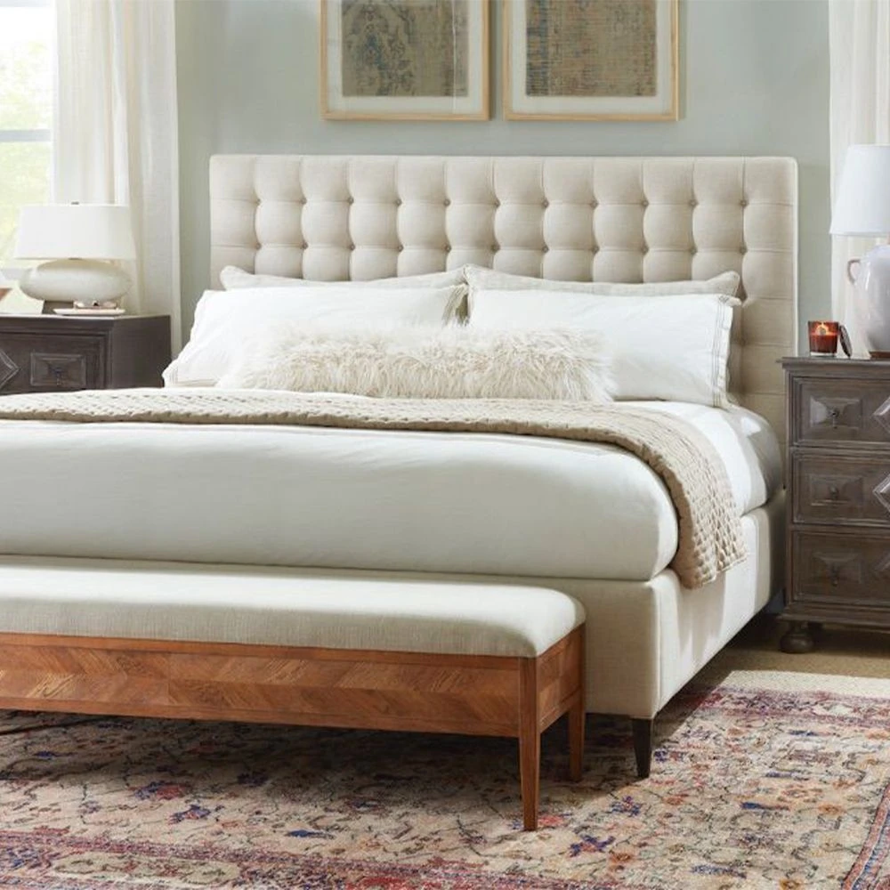 Theodore Alexander Hampton Superking Bed - Kendal Linen - Image 5
