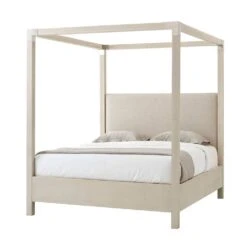 Theodore Alexander Claudia Kingsize Four Poster Bed - Kendal Linen